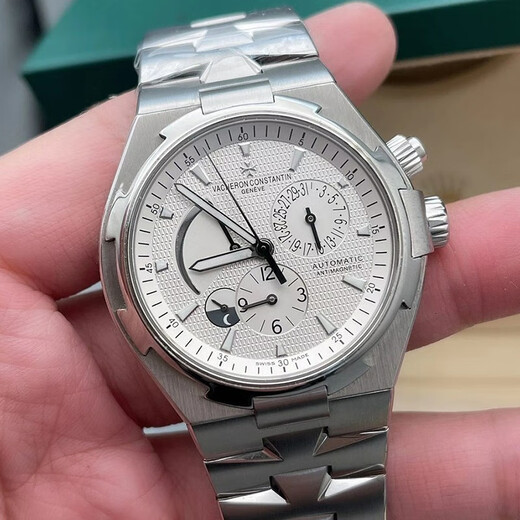 Second-hand 99 new Vacheron Constantin men's watch series automatic mechanical stainless steel/18K yellow gold rose gold chronograph second-hand luxury watch watch 42mm white plate 47450/B01A-9226