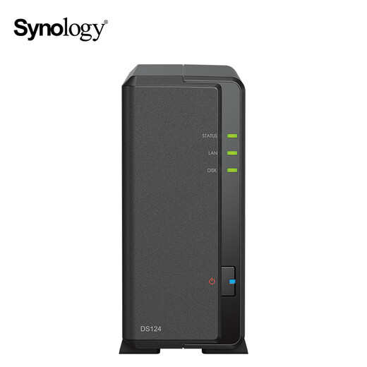群晖（Synology）DS124NAS搭配1块4TB群晖HAT3300硬盘套装