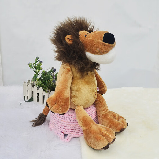 kankeirr大型森林动物毛绒玩具狮子大象小鹿猴子老虎公仔礼品可爱玩偶批发 带花犀牛 50cm