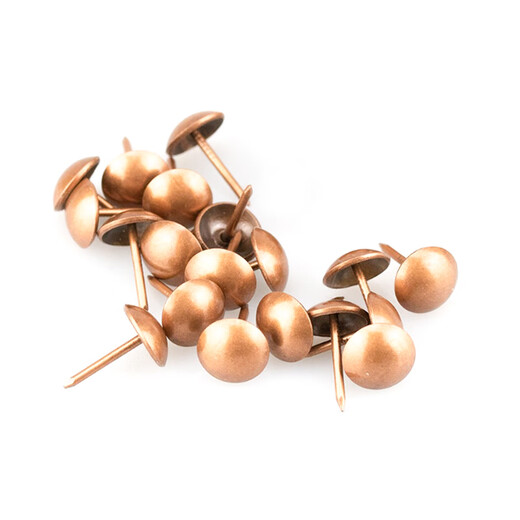 Deqi large round head nails, antique nails, large thumbtacks, hard-packed soft-packed bubble nails, red ancient 11*17mm (50 pcs)