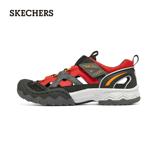 Skechers Children's Shoes Men's Fashion Fisherman Shoes Trendy Baotou 407031L Red/Black/RDBK 32