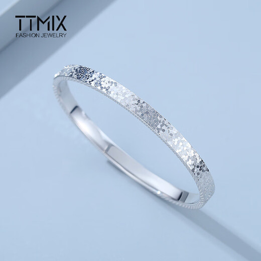 TTMIX platinum bracelet broken ice ice female pt950 imperial concubine bracelet semi-solid sparkling platinum bracelet bracelet 56mm weight 11.10g width 3.2mm