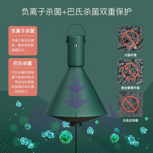 Zhechu German dryer travel drying artifact clothing dryer portable folding small mini clothes dryer upgraded green small bag double fast drying