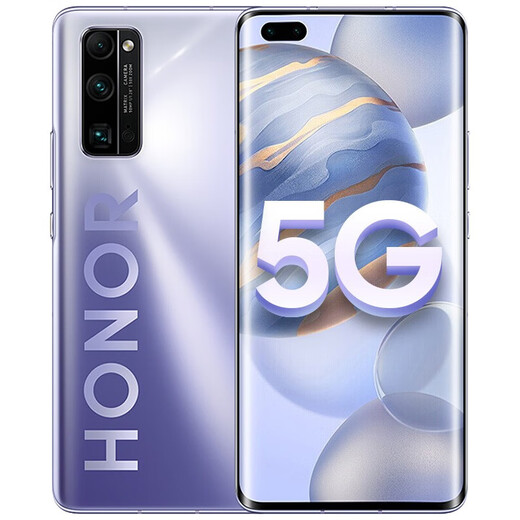 Honor 30 Pro Second-Hand-Mobiltelefon Honor 30pro + Kirin 990 Dual-Mode 5G Full Network Connection 6,57-Zoll-Stereo-Stereo-Smart Android E-Sport Mobile Titanium Air Silver 8 GB + 256 GB (Honor 30 Pro +) 99 Neu