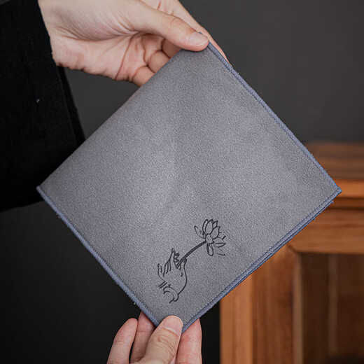 Xiyuanji double-sided tea towel, high-end tea cloth, absorbent tea set towel, coffee table, tea tablecloth, rag mat, tea table accessories, all as you wish, double-sided tea towel (rectangular)