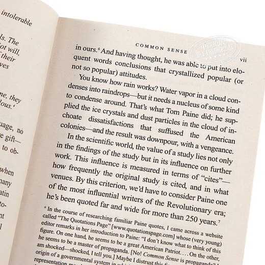 预售 常识 英文原版 Common Sense