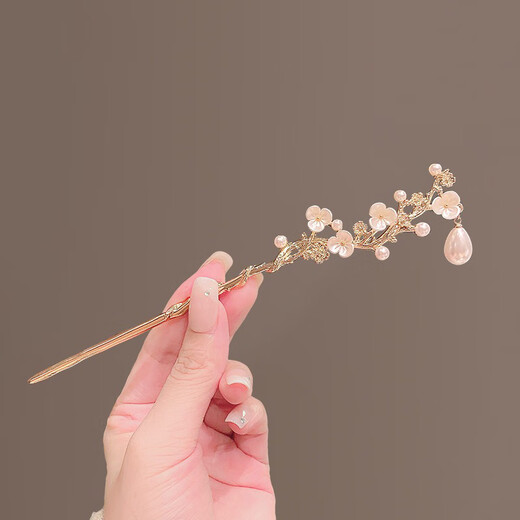 Su Shiliu's high-end camellia hairpin, exquisite temperament, ancient style, classical new Chinese style cheongsam hairpin, headdress, antique camellia hairpin