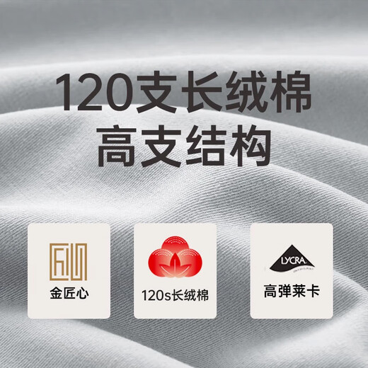 Three Gun Underwear Men's 120 Count Long Staple Cotton High Count Cotton High Elasticity Autumn and Winter Lightweight Slim Long Sleeve Bottoming Autumn Clothes and Autumn Pants 2 Tops Round Neck White + White XL 175 Recommended 125-150 Jin Jin equals 0.5 kg