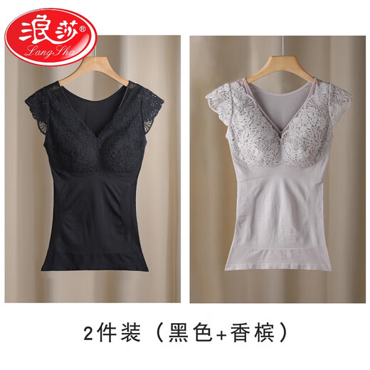 LangSha (LangSha) shapewear upper body bra-free tummy control waist vest body shaping underwear shaping warm corset top for women Skin color L (weight 121-140Jin Jin equals 0.5 kg)