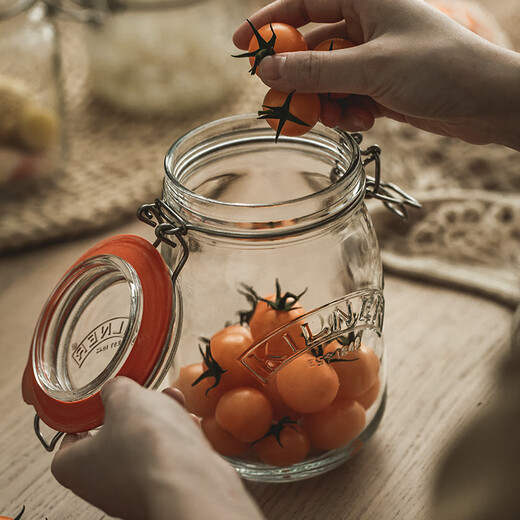 KILNER British glass sealed jar food grade storage jar household grain storage jar wine pickle storage jar York 350ml