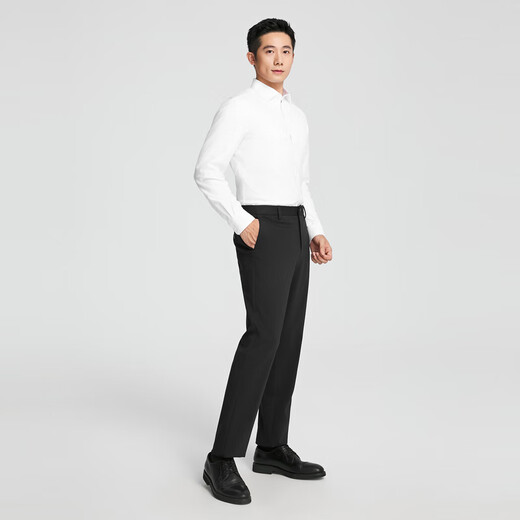 Мужская рубашка с длинными рукавами Youngor, для молодых мужчин, белая рубашка, теплая рубашка на подкладке из смесового хлопка с тенселем, тот же стиль, что и в торговом центре, белая однотонная YLBN115574BBA 41