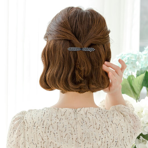 Chimera (CHIMERA) simple retro one-word clip top clip back of the head hairpin headwear female high-end hairpin clip children's birthday gift