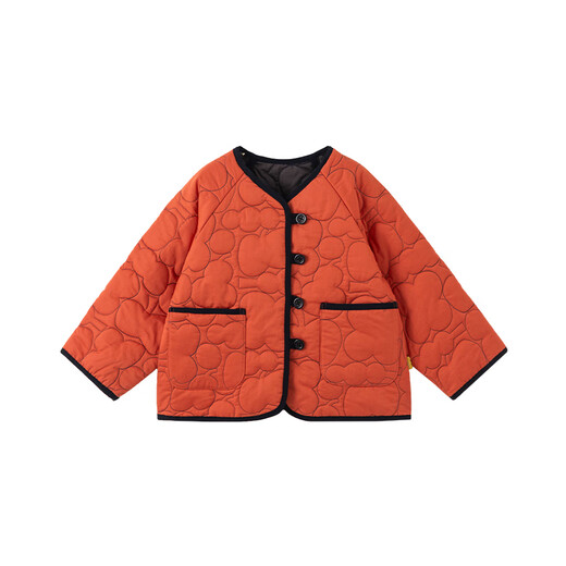 Papa crawling winter children's cotton padded clothing parent-child clothing new Chinese style double-sided wear to welcome the new year red-baby 90 cm