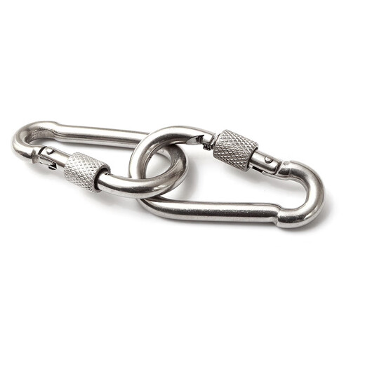 BAI MU GE lock buckle, rope buckle, safety buckle, nut, spring buckle, carabiner, chain connection buckle, mother M5*50 (standard type) 3 pieces