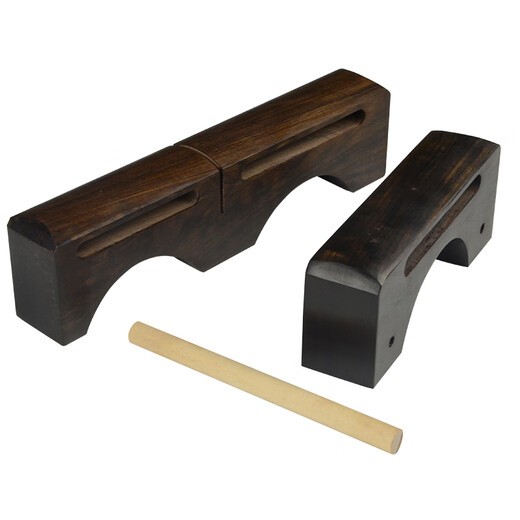 Instrument de percussion Jingying à clapet haut et bas, clapet d'opéra, clapet bicolore, clapet de basse aigu, muyujiaoyu en acajou, clapet haut et bas en acajou