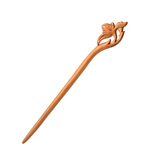 Beautiful peach wood hairpin, ancient style hairpin, wooden hairpin, Hanfu retro simple high-end hairpin, handmade hairpin flower, peachwood phoenix hairpin, store recommendations