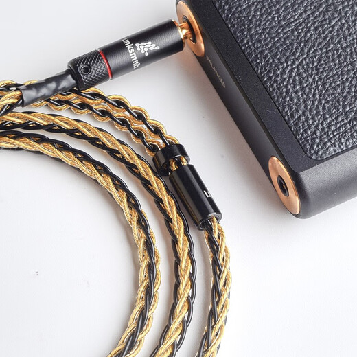 线艺匠森海塞尔IE300IE600IE900升级线MMCX榭兰图二代舒尔846耳机线金银4.4平衡耳机升级线材 3.5mm直头 一般手机*电脑适用插头 可平衡 森海塞尔ie300/IE600/IE900适用