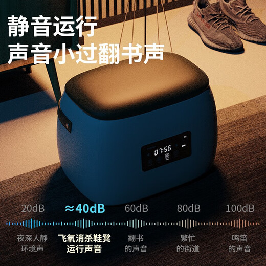 FIEEMOO Intelligent Deodorizing and Sterilizing Shoe Stool Multifunctional Smart Shoe Sterilization and Deodorizing Shoe Stool Replacement Shoe Stool for Household Doorstep Shoe Deodorizer Shoe Fungus Sterilizer Chestnut Brown Applicable within 45 yards UV Sterilization*Ozone Deodorization*Super Long Battery Life