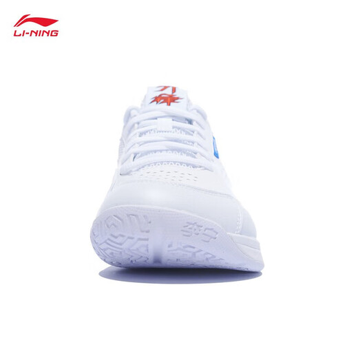 Li Ning (LI-NING) Badminton Shoes New Men's and Women's Almighty Thunder Cushioning Anti-Slip Wear-Resistant Fashion Training Sports Shoes Wide Last Blade LITE AYZT005-1 White 44 (280mm)