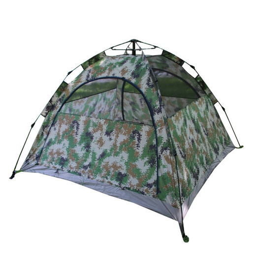 Feinaisheng FNS-7724 digital camouflage double-layer rainproof automatic tent outdoor tent camouflage 3-4 people top