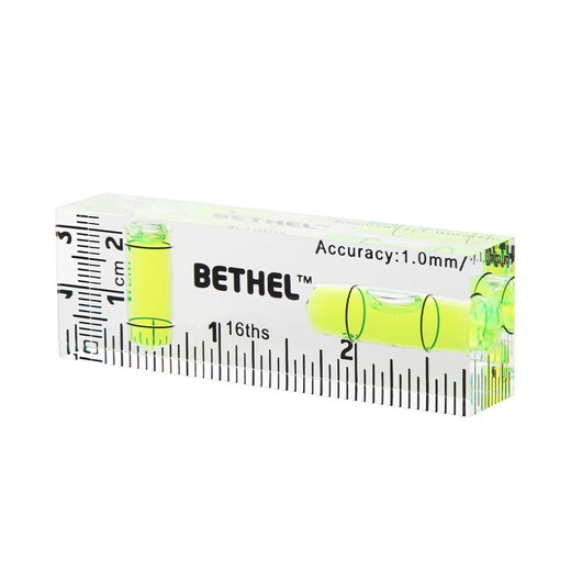 Kezitu customized acrylic level transparent green cuboid household small instrument mini T-shaped high-precision bubble level blue