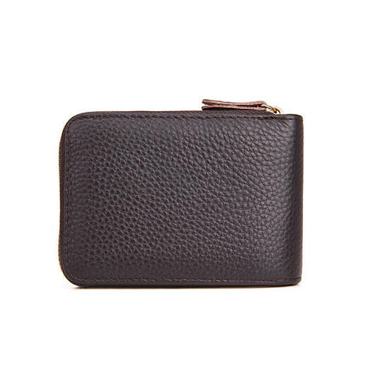 Postaton first-layer kraft card bag with multiple card slots, men's coin purse, accordion card bag, birthday gift for husband, boyfriend, dad