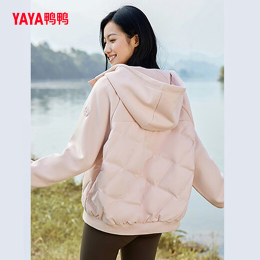 YAYA lightweight hooded short women's down jacket winter simple solid color women's fashion jacket