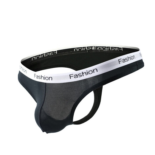 Long Night Men's Sexy Underwear Sexy Passion Thong Protruding Buttocks Revealing Shorts Trendy Briefs White XL (140-160Jin Jin is equal to 0.5kg)