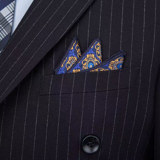 Pierre Cardin Suit Men's Business Casual Double-breasted Professional Formal Small Suit Men's Striped Groom's Wedding Groomsmen's Dress Black 1881 (Suit+Trousers) Anti-wrinkle 3XL/190 (165-180Jin Jin equals 0.5kg)