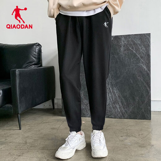Jordan Sports Pants Men's 2025 Autumn New Quick-Drying Woven Loose Leg Casual Pants Basketball Running Guard Pants Men Black L/175