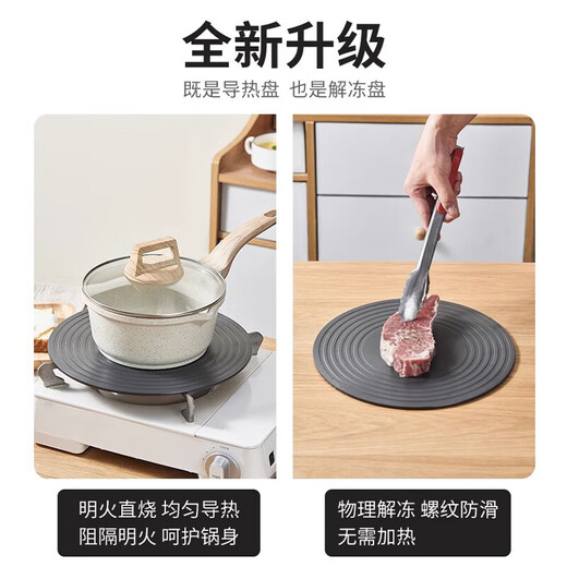 Zhenchu energy-saving heat conduction plate thawing plate gas stove heat insulation plate anti-burn black multi-functional kitchen heat conduction sheet universal artifact heat conduction plate thickened 4mm