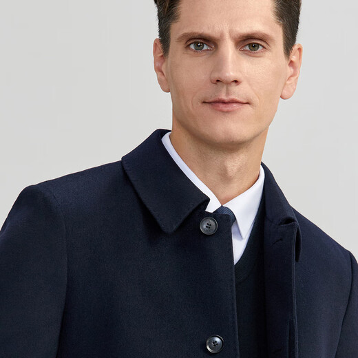 EMZ Ordos wool cashmere series winter men's business coat classic lapel cadre style