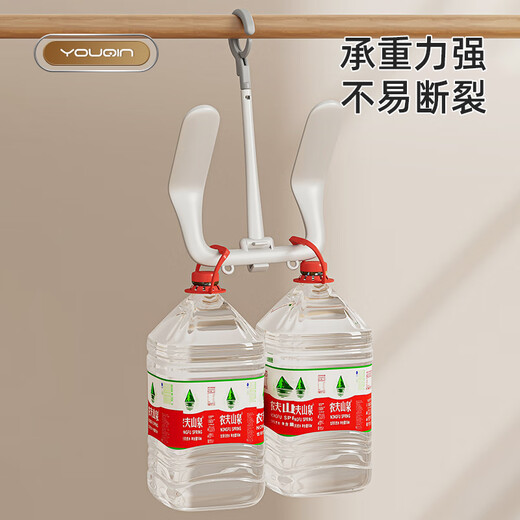 Youqin household multifunctional windproof double hook balcony shoe drying rack to hang shoes, the shoe drying rack can rotate and store creative artifacts