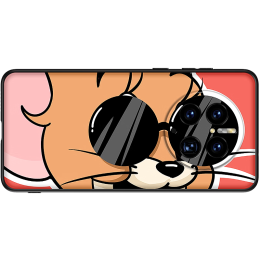 Wopei Tom and Jerry is suitable for Huawei mate50pro mobile phone case mt50 protective cover European and American cartoon creative new sunglasses Tom (glass case-lens all-inclusive) Huawei MATE50