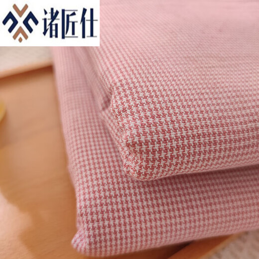 Zhujiangshi Shanghai old-fashioned bed sheet, nostalgic old coarse cloth bed cover single piece, simple, sweat-absorbent, breathable and not easy to wrinkle, suitable for all seasons, Houndstooth coffee 2.5*2.5 meter single piece (for 1.8 meter bed)