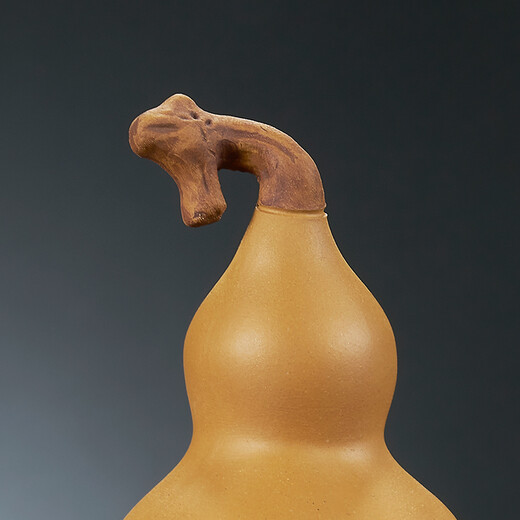 Han and Tang Yixing purple sand gourd tea pet Kung Fu tea set ornaments can raise yellow segment mud tea play creative can raise gourd tea pet