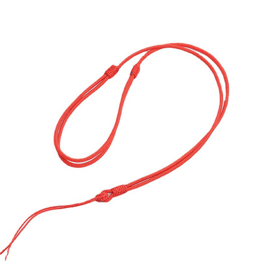 Beautifully made high-quality hand-woven diamond knot pendant jade pendant pendant rope necklace rope men and women simple gold lanyard red rope diamond knot plain rope red 1 piece