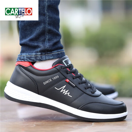Cartelo Old Beijing tela zapatos para hombres para verano zapatos de cuero casual de cuero para hombres transpirables zapatos impermeables de cuero superficie de cuero tensor zapatos deportivos hombres blancos y blancos 6636-canvas 39