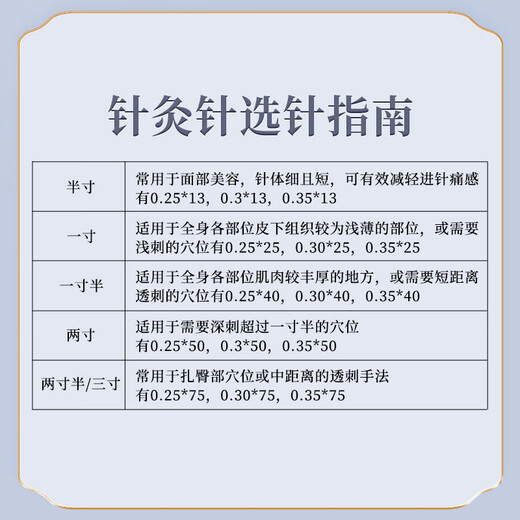 Huatuo brand Hwato Huatuo acupuncture needles disposable acupuncture needles sterile copper handle needles Chengzhen acupuncture needles 0.25*13mm (half inch)