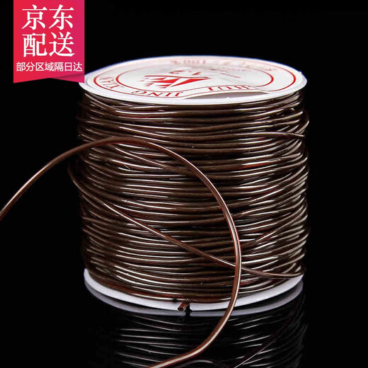 Jun En DIY Brown Crystal Elastic Cord Elastic Rope Beading Wire Threading Beads Bracelet Bracelet Wire Accessories Diameter 1.2 mm per roll