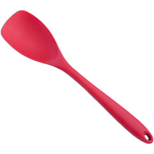 Shuyiniao food grade silicone spatula for cooking, dividing, small spatula, stirring, frying, salad spatula, high temperature resistant household semi-permeable orange