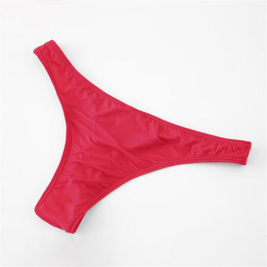 Guiruo Bullet Separation Men's Thong Sexy Large Size Men's U-convex Triangle Sexy Underwear Red XXL