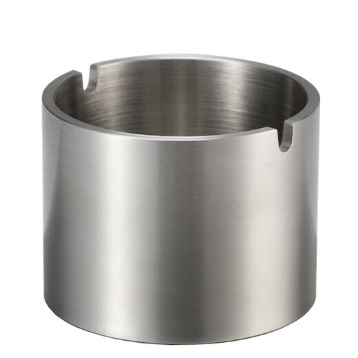 Xinyue 4mm thickened 304 stainless steel ashtray, heightened brushed windproof cup, thick material fashionable KTV high-end cigarette cup as a gift, 304 width 8.8CM height 7CM thickness 4mm