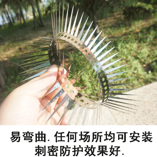 Zhongji Wanxing stainless steel anti-cat, anti-rat, anti-rat, anti-rat barb, anti-climb, anti-rat sewer pipe, anti-rat net barb nail, regular 3.2 cm thorn length, one meter long