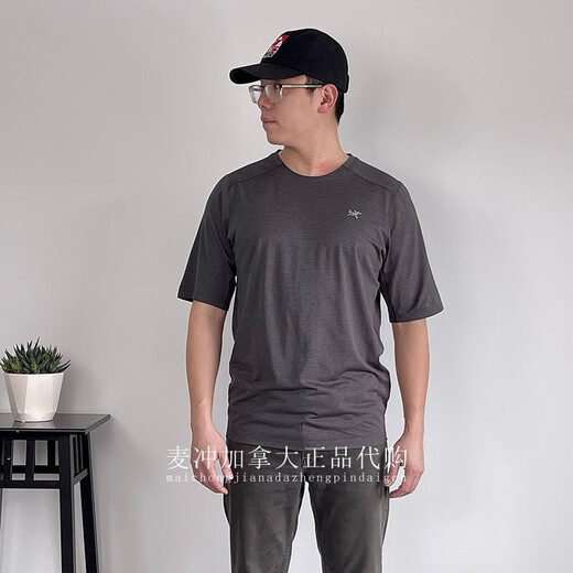 Arc'teryx Arcteryx Cormac Herren runder Nacken Schnell trocknend T-Shirt Kurzärärmig Arc'bird Logo-Sachpunkt 9721 s