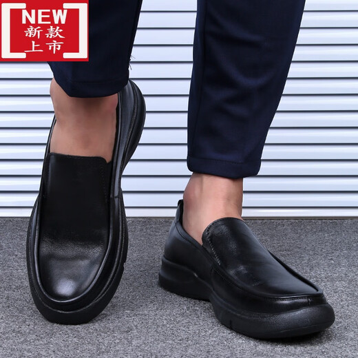 Duoxian duoxuan más zapatos de hombres de talla grande de talla de talla ancha zapatos de pies grandes zapatos fatales zapatos de cuero casual de cuero genuino verano transpirable suave suave 3892 cuero de cordón interno 39