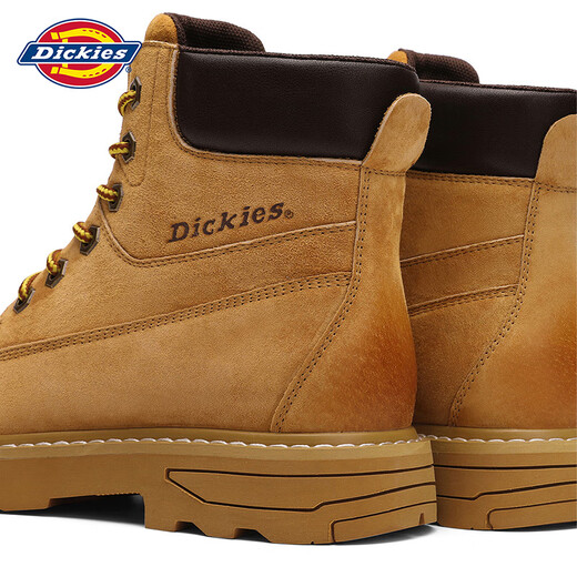DICKIES马丁靴女2025新品英伦风时尚百搭短靴厚底增高工装靴休闲靴子 土黄 35 225mm