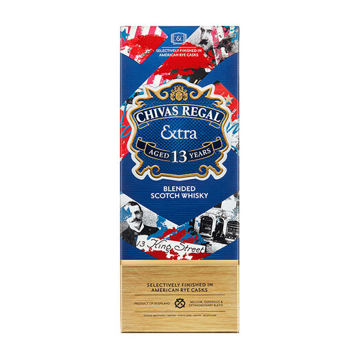 芝华士（Chivas Regal）13年领潮风味系列苏格兰调和威士忌柔醇黑麦桶500ml  