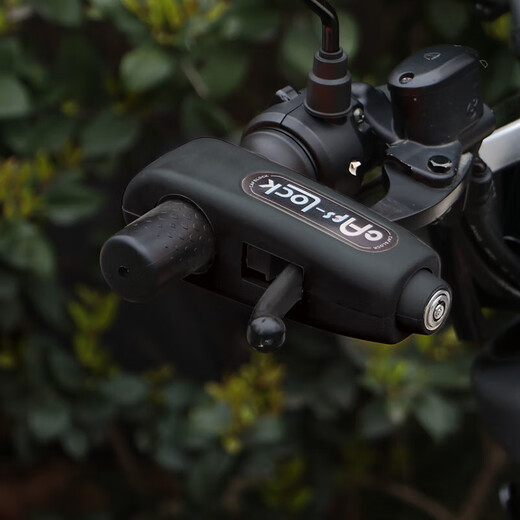 Zailu electric vehicle handlebar lock disc brake lock bicycle lock anti-theft belt alarm brake throttle hand grip lock black anti-theft black anti-theft handlebar lock classic model