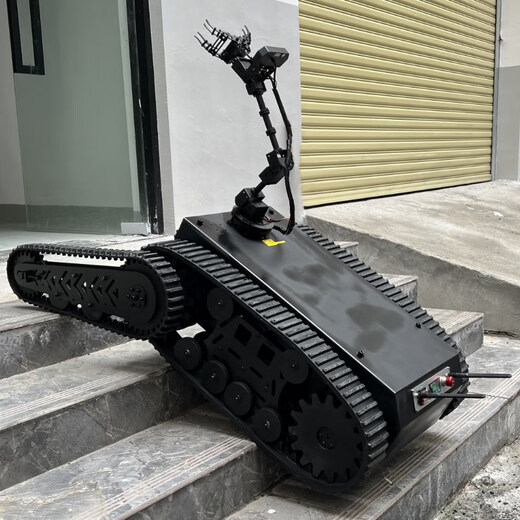 Lingle TR700 Stair-climbing EOD Robot Rubber Track Swing Arm Unmanned Vehicle All-Terrain High-Load Off-Road Rocker Chassis Customized Model Get a Deposit for Play Version